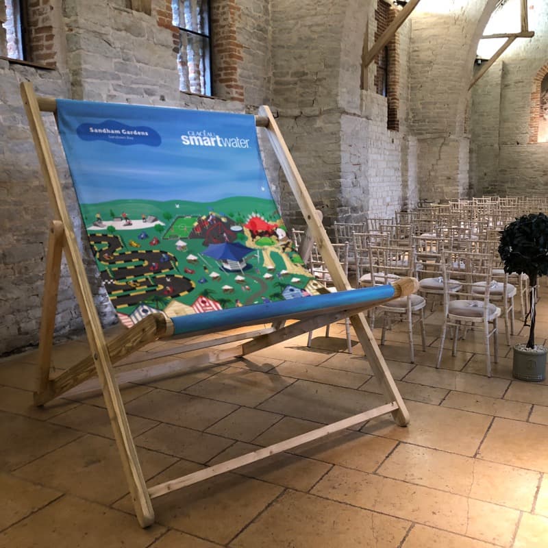 Beach themed deckchair design