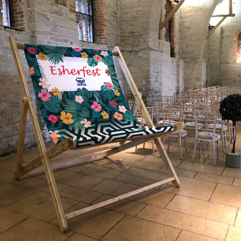 ESH branded deckchair design