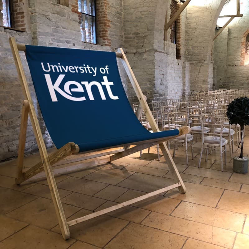 Kent branded deckchair design