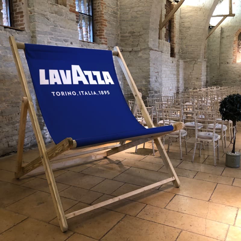 Lavender branded deckchair design