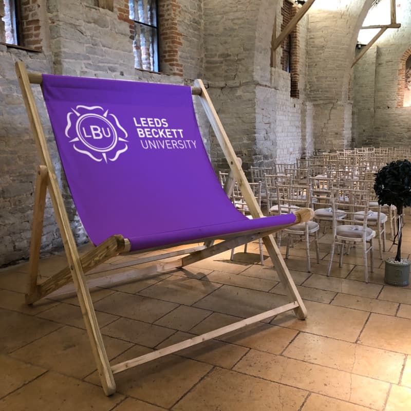 LBU branded deckchair design