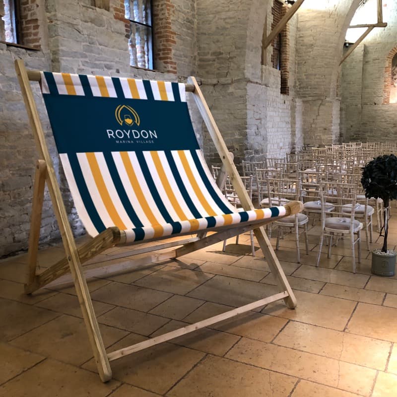 Royal branded deckchair design