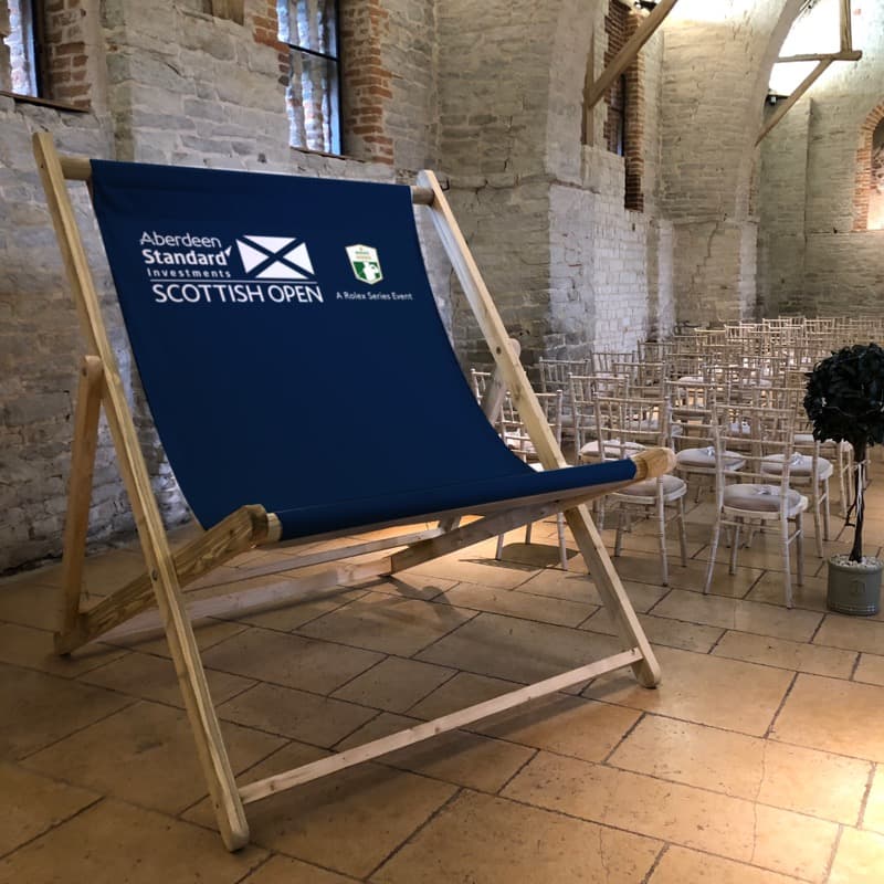 Scotland branded deckchair design