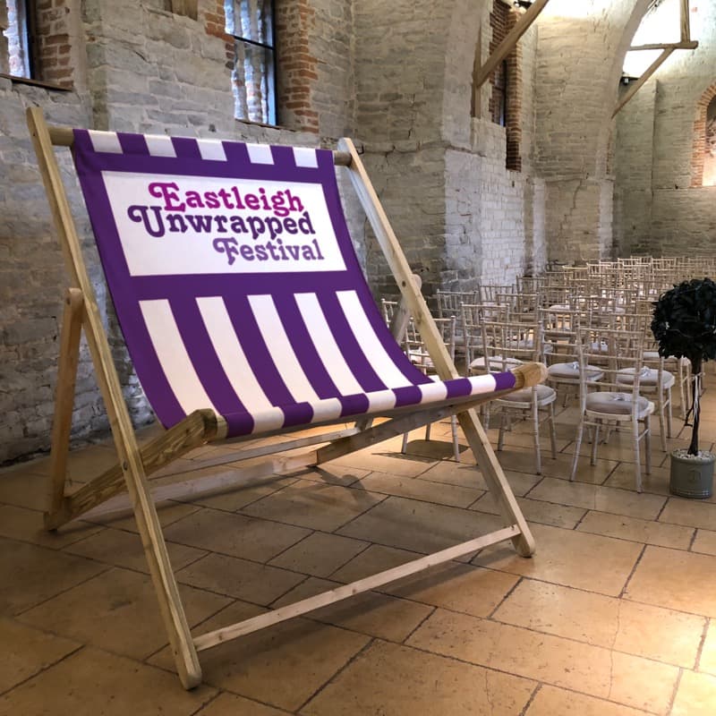 Wrap branded deckchair design