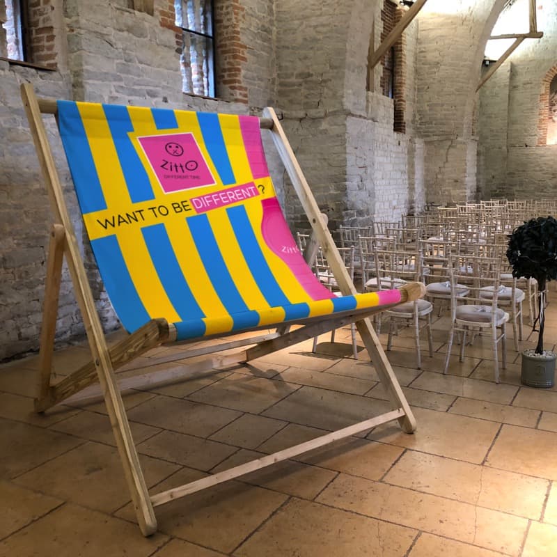 Zitto branded deckchair design