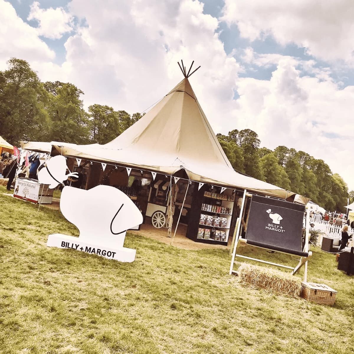Billy + Margot branded giant deckchair